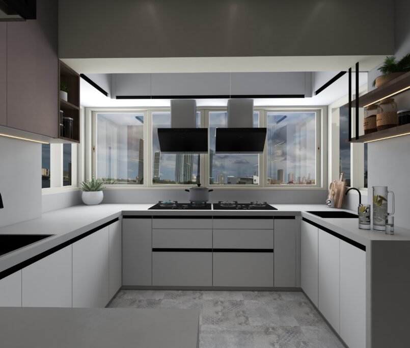 High-End Modular Kitchen Finishes